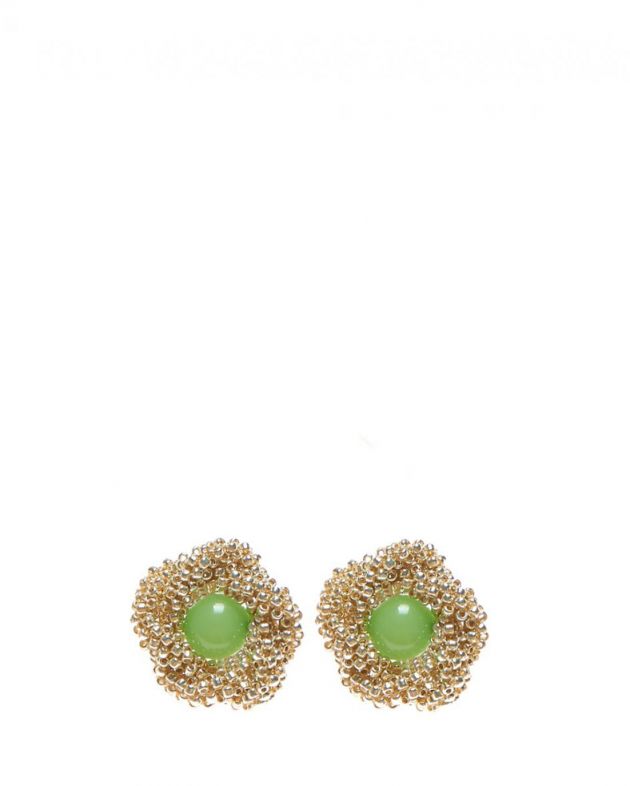 Beaded Breakfast Серьги-цветы в винтажном стиле - изображение 1