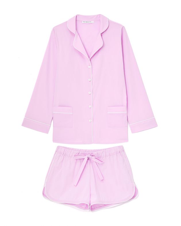 Пижама (рубашка/шорты), цвет розовый - изображение 1