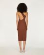 Aeron Вязаное платье Martina на одно плечо, цвет темно-коричневый - миниатюра 8