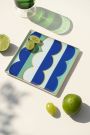 Декоративная тарелка Riviera Wave, цвет зеленый-синий - миниатюра 2