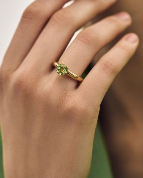 Baby Cartoon Ring с хризолитом