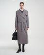 Low Classic Утепленное пальто с подкладом, цвет серый - миниатюра 2