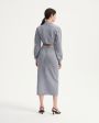 Трикотажная юбка-карандаш Miro с завязками на поясе, цвет светло-серый - миниатюра 4