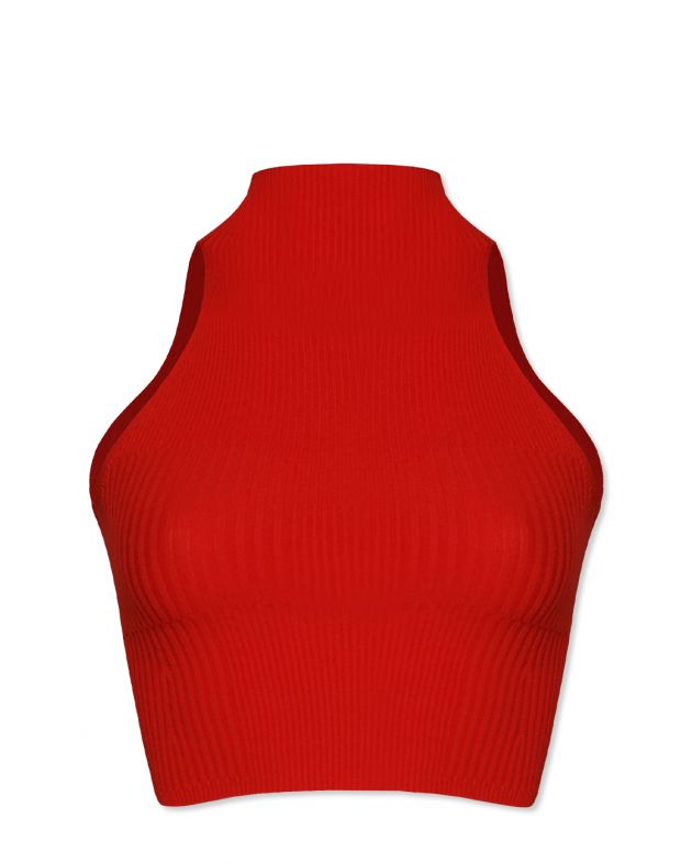 Топ с горлом Lulu, цвет красный - изображение 1
