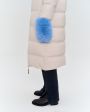 Vanise Кашемировые варежки Heidi с мехом, цвет голубой - миниатюра 3