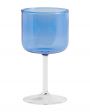 HAY Набор винных бокалов Tint, цвет голубой - миниатюра 2