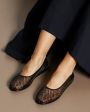 Ancient Greek Sandals Балетки Iro в сетку, цвет черный - миниатюра 2