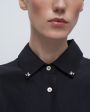 Forte Forte Рубашка с акцентным воротником, цвет черный - миниатюра 6