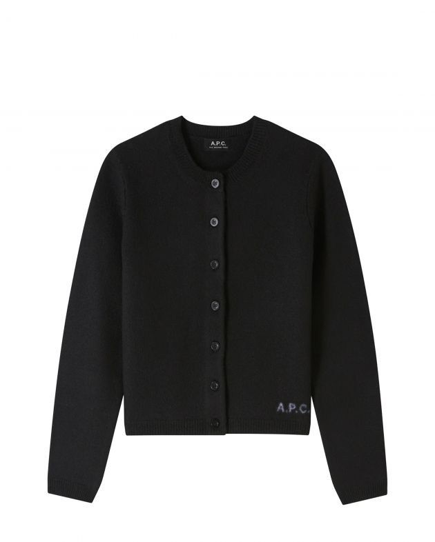 A.P.C. Кардиган Mila, цвет черный - изображение 1