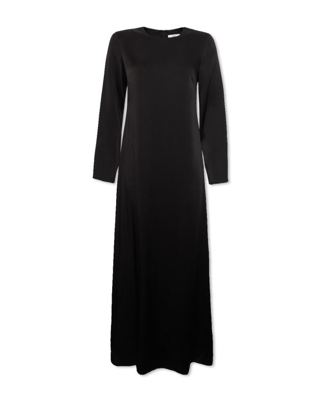 Платье макси Diana с длинным рукавом, цвет черный - изображение 1