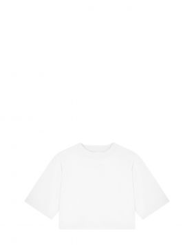 Укороченная футболка Gupo из хлопка пима