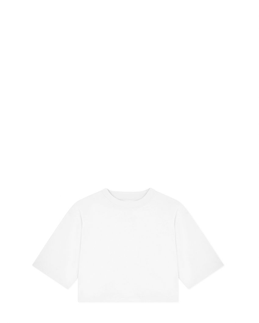 Укороченная футболка Gupo из хлопка пима
