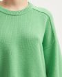 LOULOU STUDIO Укороченный оверсайз-свитер Bruzzi из шерсти и кашемира, цвет зеленый - миниатюра 4