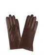 Glove Story Кожаные перчатки с шелковым подкладом, цвет коричневый - миниатюра 1