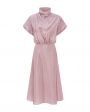 Платье миди Lund с драпировкой, цвет розовый - миниатюра 1