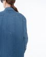 Джинсовая рубашка Round, цвет синий - миниатюра 5