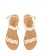 Ancient Greek Sandals Кожаные сандалии Chania, цвет белый - миниатюра 4