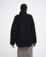Aeron Оверсайз свитер Bay с воротником-поло, цвет черный - миниатюра 7