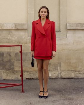 Жакет двубортный