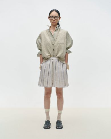 Шорты-бермуды в полоску