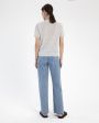 Широкие укороченные джинсы Grace, цвет голубой - миниатюра 5