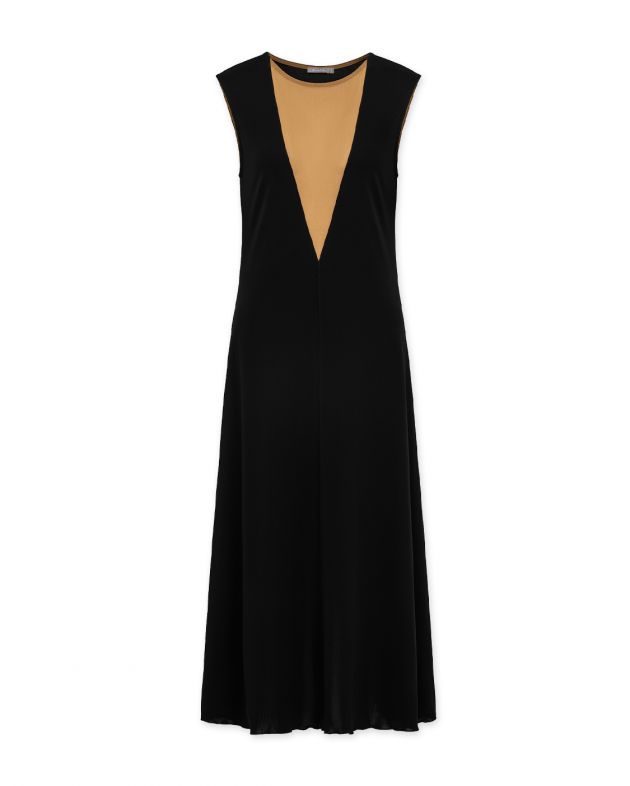 Rooth Платье Triangle из итальянской вискозы, цвет черный - изображение 1