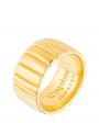 Copine Jewelry Кольцо Marat с ребристой поверхностью, цвет золотой - миниатюра 2