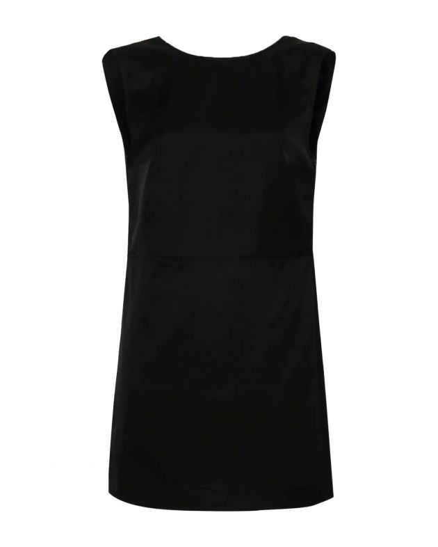 LOULOU STUDIO Платье мини Hoya с открытой спиной, цвет черный - изображение 1