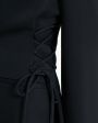 Жакет Edith с завязками на талии, цвет черный - миниатюра 4