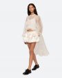 SEA NY Асимметричный топ с оборками Cornella, цвет кремовый - миниатюра 7