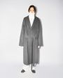 Пальто с шалевым воротником, цвет серый - миниатюра 3