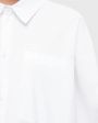 Хлопковая рубашка, цвет белый - миниатюра 4