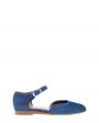 Le Monde Béryl Бархатные сандалии Mary Jane, цвет синий - миниатюра 1