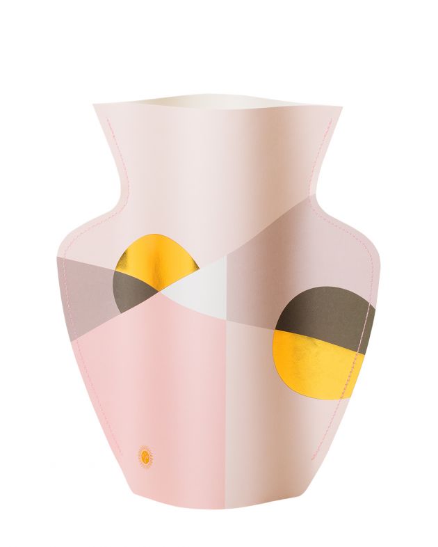 Бумажная ваза Siena, цвет розовый - изображение 1
