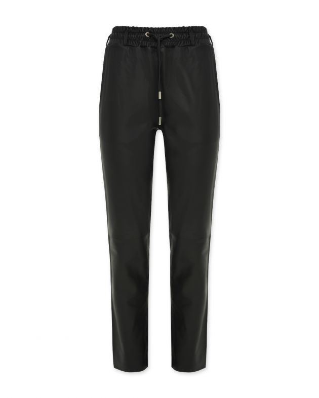 Max & Moi Кожаные брюки, цвет черный - изображение 1