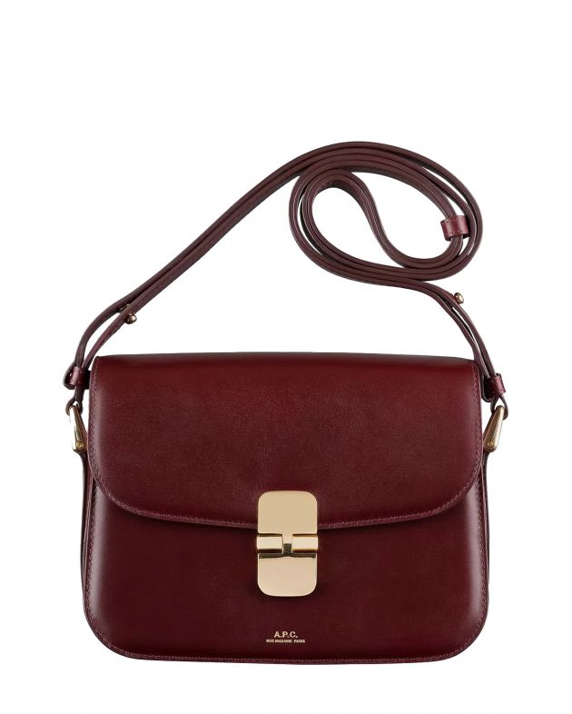 A.P.C. Сумка Grace Small, цвет бордовый - изображение 1