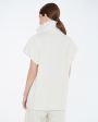 Блуза Costa с драпировкой, цвет белый - миниатюра 4