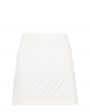 Кашемировая юбка мини Alsen фактурной вязки, цвет белый - миниатюра 1
