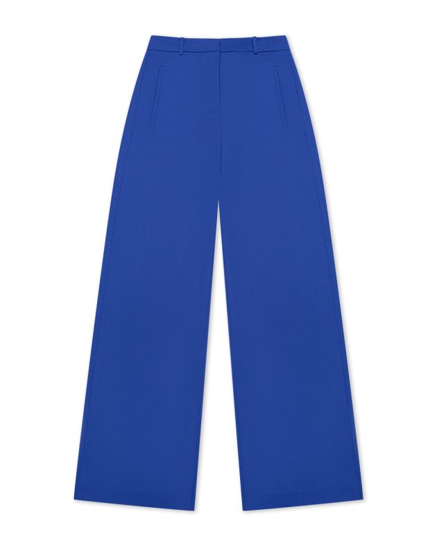 Прямые брюки, цвет синий - изображение 1