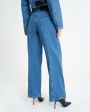 Широкие джинсы, цвет синий - миниатюра 6