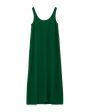 Шелковое платье-майка, цвет зеленый - миниатюра 1