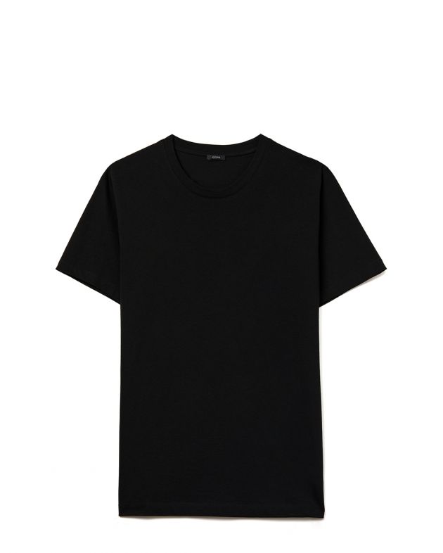 Базовая футболка из органического хлопка, цвет черный - изображение 1