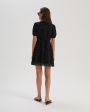 Короткое платье Yasmin в горох, цвет черный - миниатюра 7