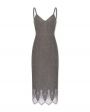 WOS Шерстяное платье с кружевом, цвет серый - миниатюра 1