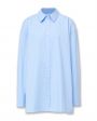 Оверсайз рубашка Espanto из хлопка, цвет голубой - миниатюра 1