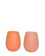 Porter Green Набор силиконовых стаканов Fegg (2 шт.), цвет оранжевый - миниатюра 1