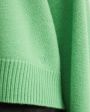 Укороченный оверсайз-свитер Bruzzi из шерсти и кашемира, цвет зеленый - миниатюра 5