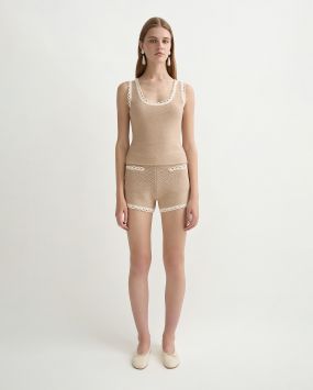 Шорты из вязаного трикотажа