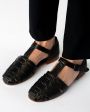 HEREU Кожаные сандалии Vedra, цвет черный - миниатюра 4