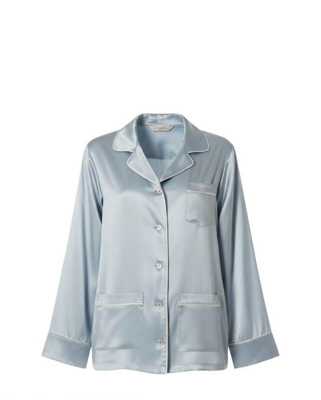 The Ayris Пижамная рубашка The Ayris Coco, цвет серебристый - изображение 1